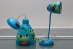 Pylones hanglamp en bureaulamp kikkers, Ophalen of Verzenden, Vrolijk, kinderkamer, Zo goed als nieuw, Minder dan 50 cm