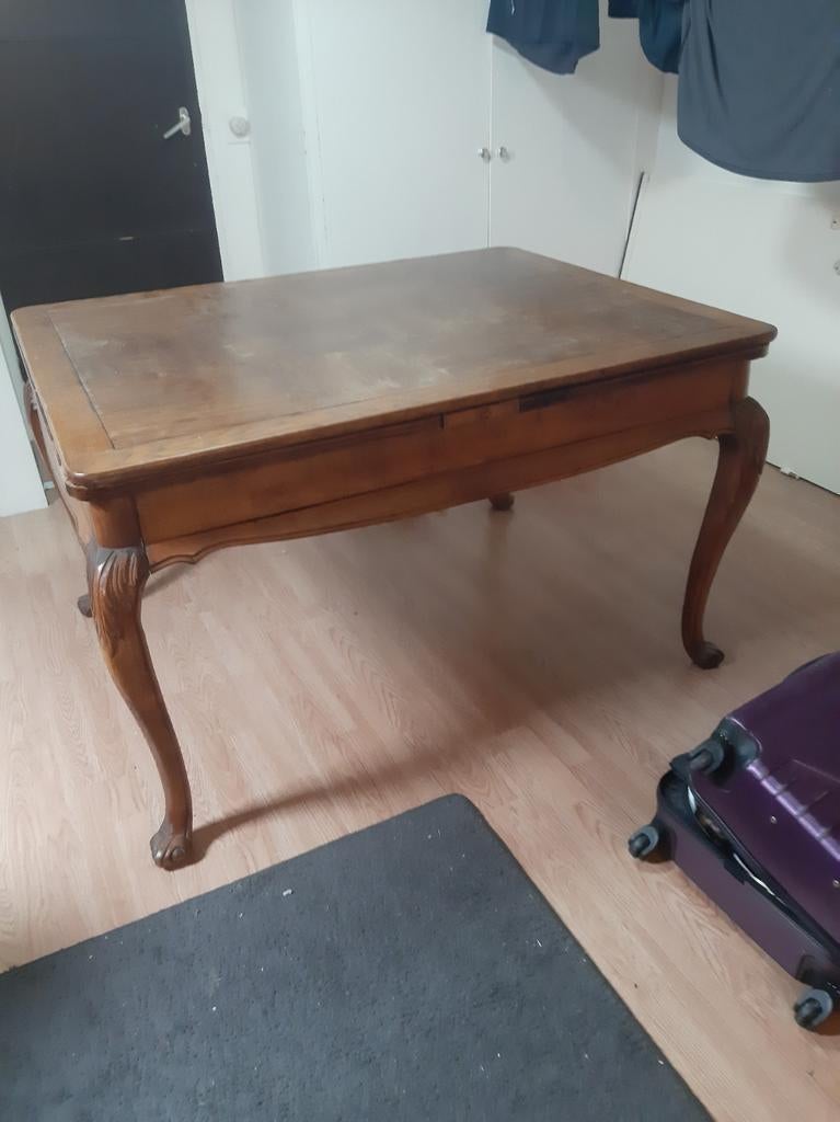 Gratis houten tafel, Antiek en Kunst, Ophalen