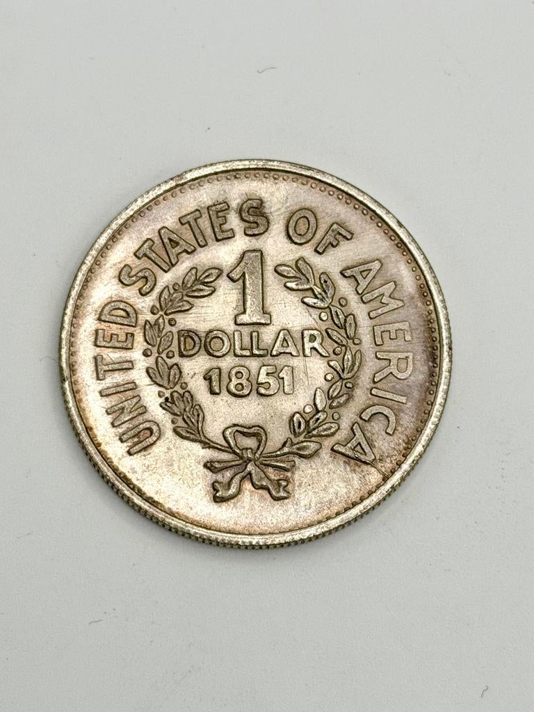 USA 1 Dollar 1851 Indian Head, Postzegels en Munten, Munten | Amerika, Ophalen of Verzenden, Noord-Amerika