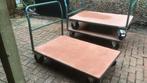 Transport wagen, platfomwagen, plateauwagen, magazijn kar,, Ophalen, Nvt., Gebruikt, Transportkar