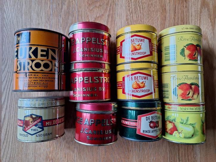 Verzameling vintage stroopblikken - Flipje Tiel & Canisius, Verzamelen, Blikken, Gebruikt, Overige, Overige merken, Ophalen of Verzenden