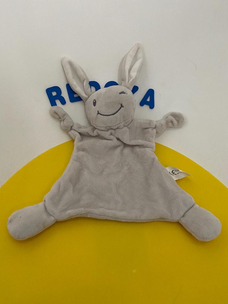 298 evora funny bunny doekje konijn grijs, Ophalen of Verzenden, Zo goed als nieuw, Overige typen