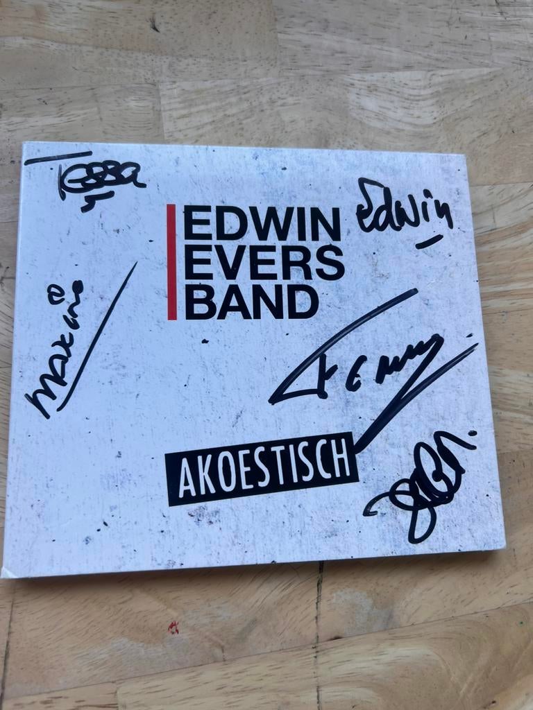 Cd edwin evers band gesigneerd, Ophalen of Verzenden, Zo goed als nieuw