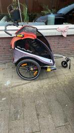 Burley Cub X Fietskar Rood - Comfortabel en Veilig, Ophalen, Gebruikt, Vering, Kinderkar