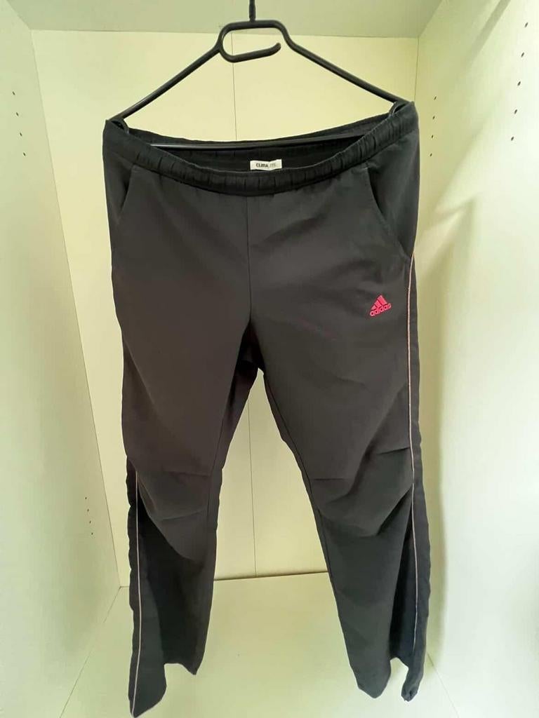 Adidas Track Pants Zwart/Pink, Kleding | Heren, Sportkleding, Ophalen of Verzenden, Zo goed als nieuw, Rood, Overige typen