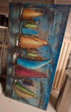 Schilderij, zeilboten 140x70, Ophalen of Verzenden