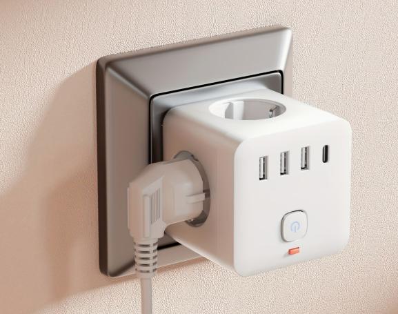 stekkerdoos, Doe-het-zelf en Verbouw, Elektra en Kabels, Verzenden, Nieuw, Stopcontact
