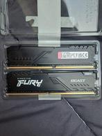 DDR4 Kingston Fury Beast Ram 3200 MTS 2x16 gb, Computers en Software, RAM geheugen, 32 GB, DDR4, Ophalen of Verzenden, Zo goed als nieuw