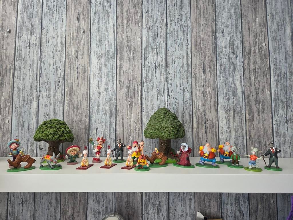 Efteling poppetjes (18 stuks ) en 2 bomen, Ophalen of Verzenden, Gebruikt, Beeldje of Poppetje