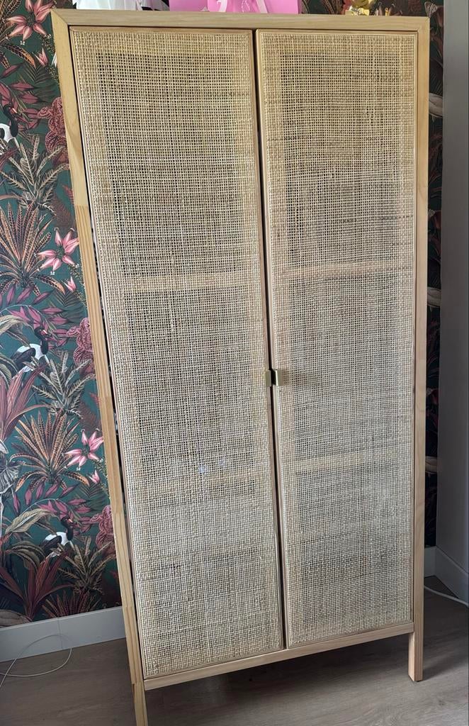 Webbing kast naturel - Strak en trendy opbergen, Ophalen, 50 tot 100 cm, Zo goed als nieuw, 150 tot 200 cm