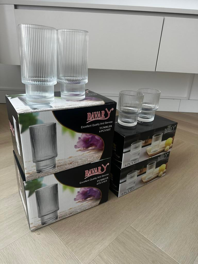 24-Delige drinkglazenset - NIEUW, Ophalen of Verzenden, Zo goed als nieuw
