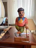 Houten beeldje van een golfer - Vintage decoratie, Ophalen
