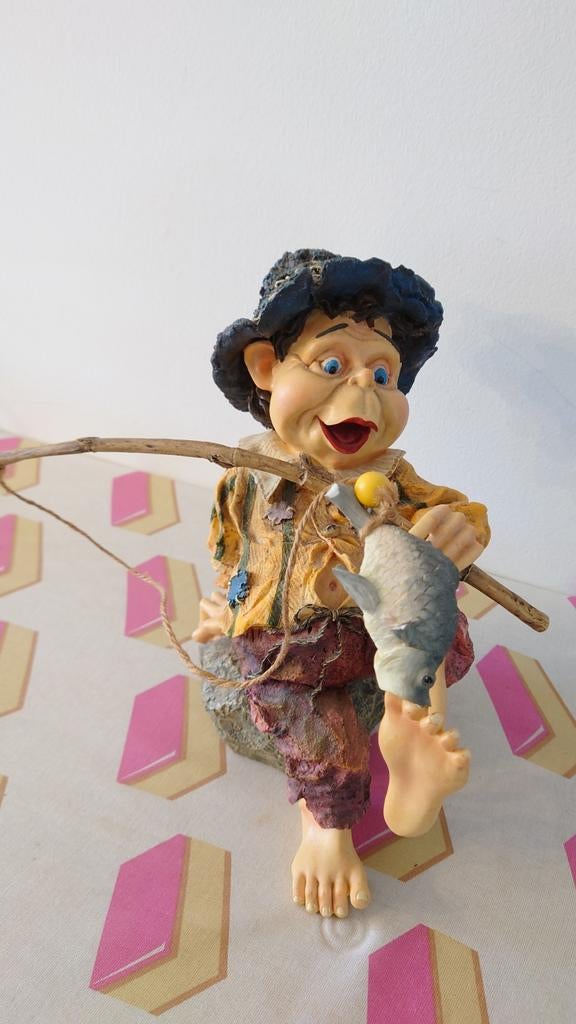 Efteling Laaf met vishengel en vis - Uniek verzamelobject!, Ophalen of Verzenden