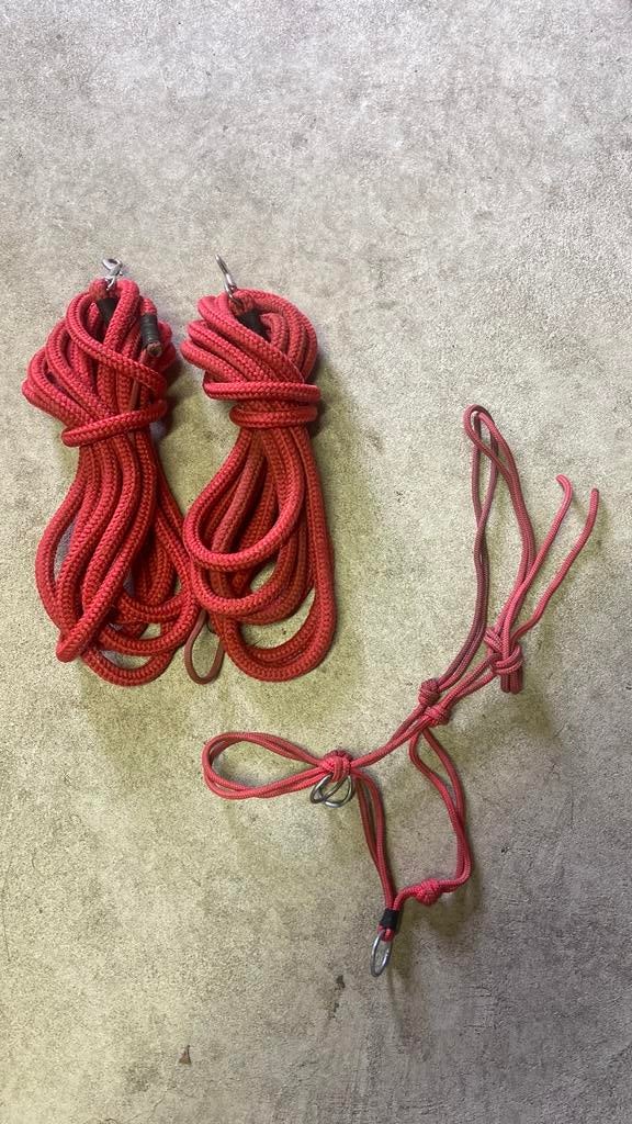 Dubbele lijn en bitloos halster, Dieren en Toebehoren, Paarden en Pony's | Overige Paardenspullen, Ophalen of Verzenden, Zo goed als nieuw