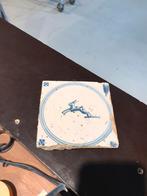 Oude 17e eeuwse tegel met haas afbeelding, Ophalen of Verzenden