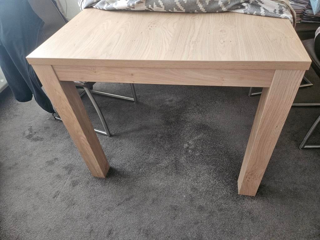 Eethoek met 4 stoelen - 160x90 cm, Ophalen of Verzenden, Gebruikt, Modern, functioneel, 4 tot 6 stoelen