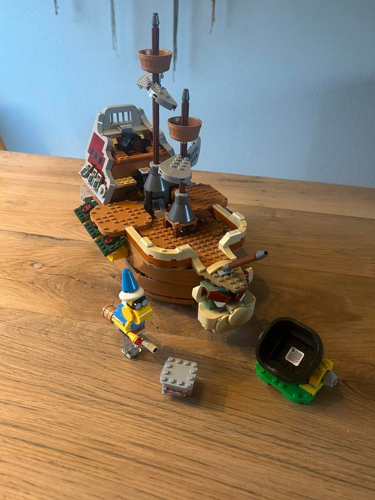 Lego super mario schip 71391, Gebruikt, Lego, Ophalen of Verzenden, Complete set
