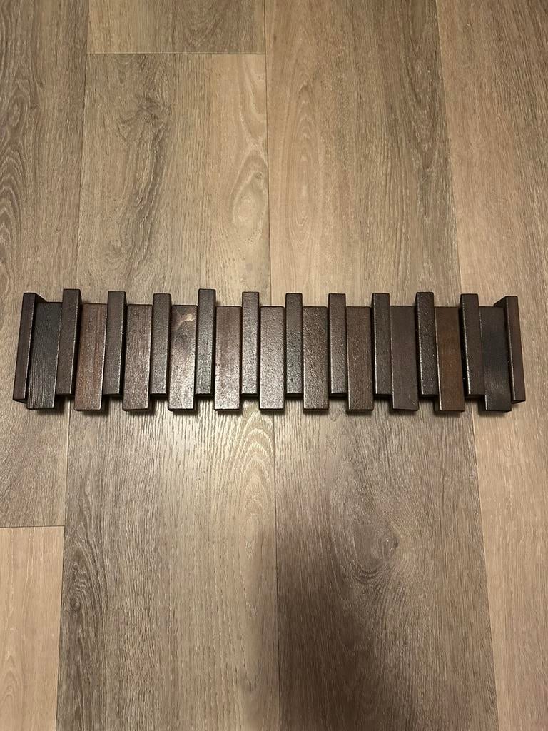 Houten kapstok 10 haken, Wandkapstok, Nieuw, Ophalen of Verzenden, Minder dan 100 cm