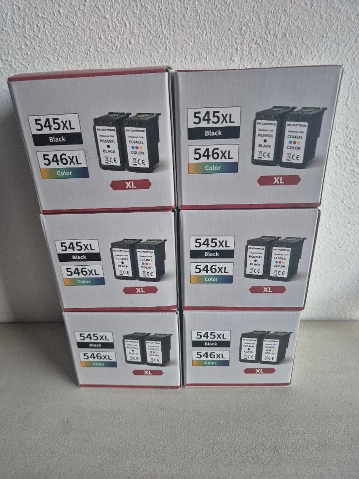 Compatibele Inktcartridges pg-545xl Black en 546 color, Computers en Software, Printerbenodigdheden, Nieuw, Cartridge, Ophalen of Verzenden