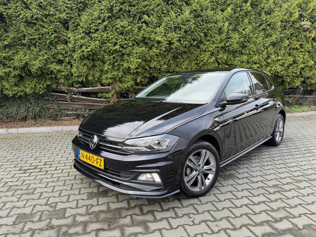 Volkswagen Polo 1.0 TSI R-Line Edition Automaat, Navi, Adapt, Stof, Gebruikt, 1096 kg, Origineel Nederlands