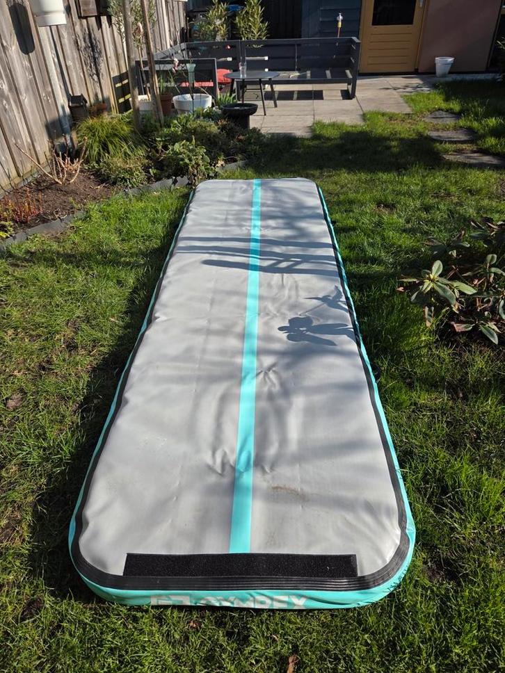 Gymrex Opblaasbare Turnmat / Airtrack - 90x290 cm, Sport en Fitness, Turnen, Gebruikt, Materiaal, Maat 36 t/m 42, Overige kleuren