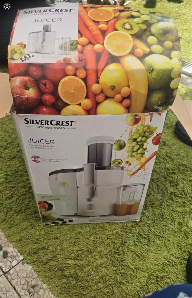 Nieuwe SilverCrest Juicer Sapcentrifuge - Vers Sap Maken, Ophalen of Verzenden, Nieuw, Elektrisch, Sapcentrifuge