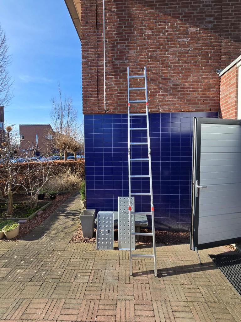 Batavia multifunctionele ladder met werk platform NIEUW, Doe-het-zelf en Verbouw, Ladders en Trappen, Ophalen, Nieuw, Ladder, Opvouwbaar of Inschuifbaar