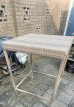 Bartafel met 4 barkrukken voor buiten, vlechtwerk wicker, Ophalen