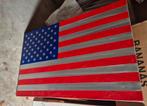 Schilderij Amerikaanse vlag, Antiek en Kunst, Ophalen