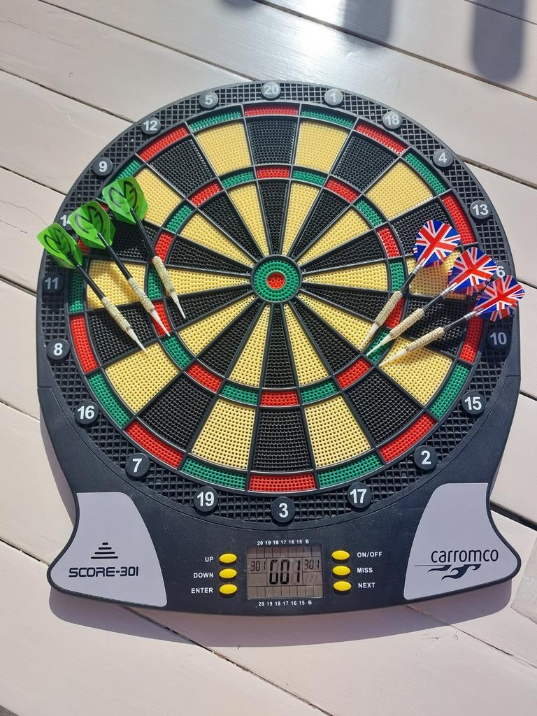 Elektronisch dartbord met soft tip pijlen, Ophalen of Verzenden, Zo goed als nieuw, Dartbord, Soft tip