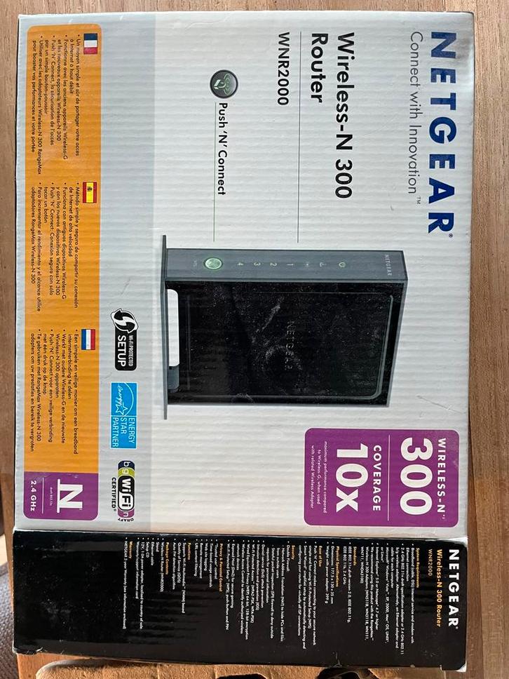 Netgear Wireless-N 300 Router WNR2000 + extender, Computers en Software, Routers en Modems, Gebruikt, Router, Ophalen of Verzenden