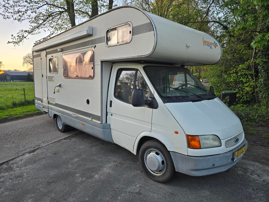 Ford Rimor Camper Alkoof 6 Pers Opknapper, Caravans en Kamperen, Campers, Koelkast, Standaard zit, Alkoof, Ringverwarming