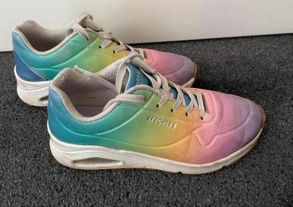 Regenboog skechers maat 36, Gebruikt, Meisje, Schoenen, Ophalen of Verzenden