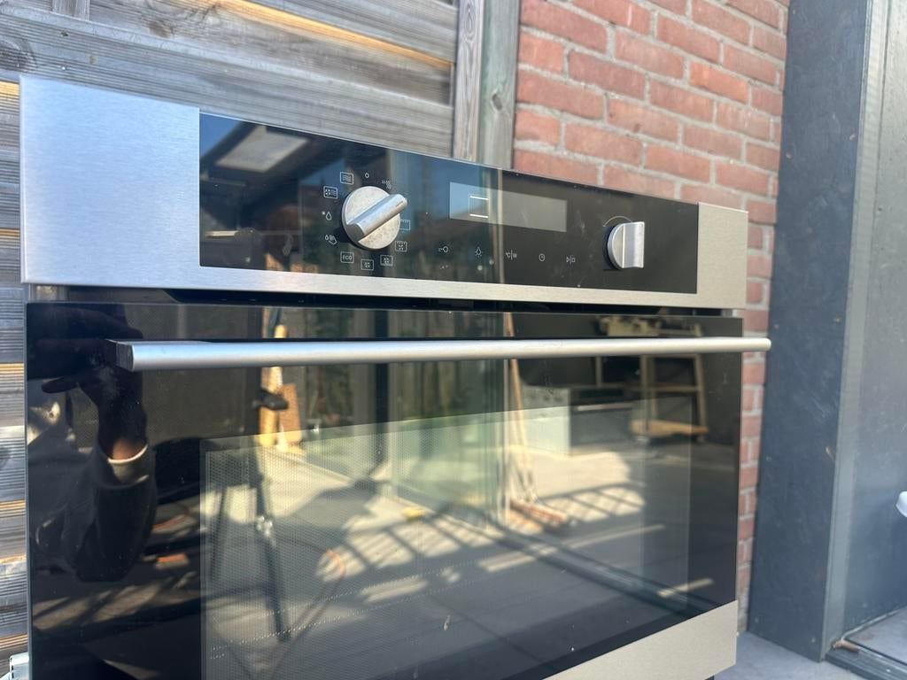 Pelgrim inbouw combi oven-magnetron 45cm, Witgoed en Apparatuur, Combimagnetron, Gebruikt, Hete lucht, Ophalen of Verzenden
