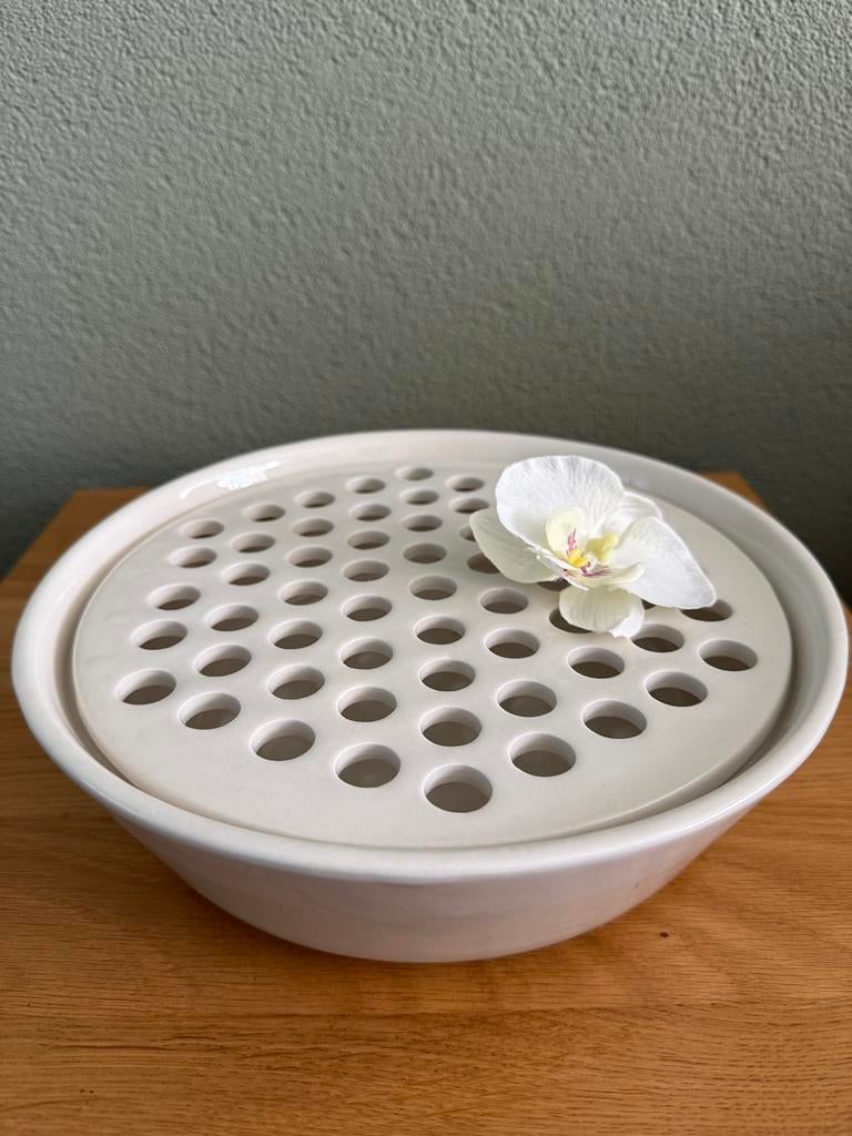 Studio Erik Gutter Bloemsteek Schaal / Schaal, Ophalen of Verzenden, Zo goed als nieuw, Wit, Schaal