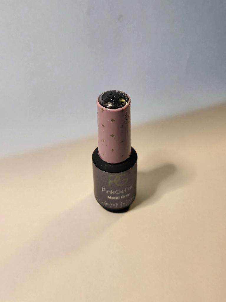 Pink Gellac Metal Grey Limited Edition, Ophalen of Verzenden, Zo goed als nieuw, Zilver, Handen en Nagels
