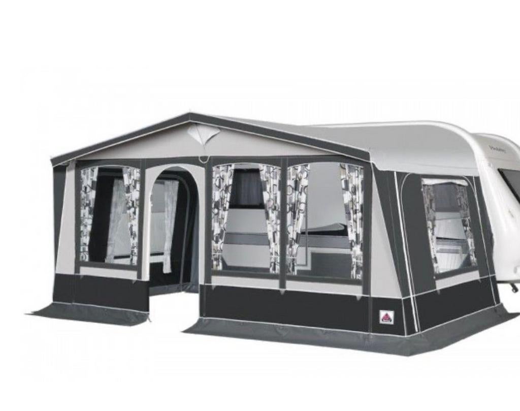 Dorema ibiza xl 270 de luxe 4 seizoenen voortent maat 10, Caravans en Kamperen, Ophalen of Verzenden