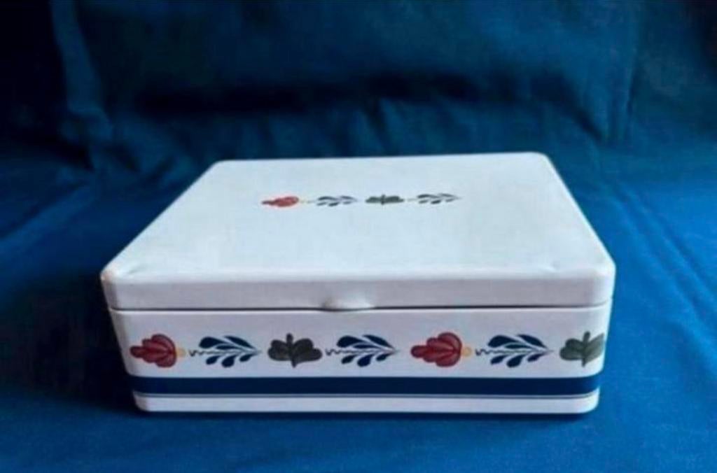 Boerenbont theeblik, Overige materialen, Overige typen, Nieuw, Ophalen of Verzenden