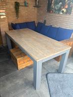 Houten eettafel, Ophalen, Gebruikt, 50 tot 100 cm, 150 tot 200 cm