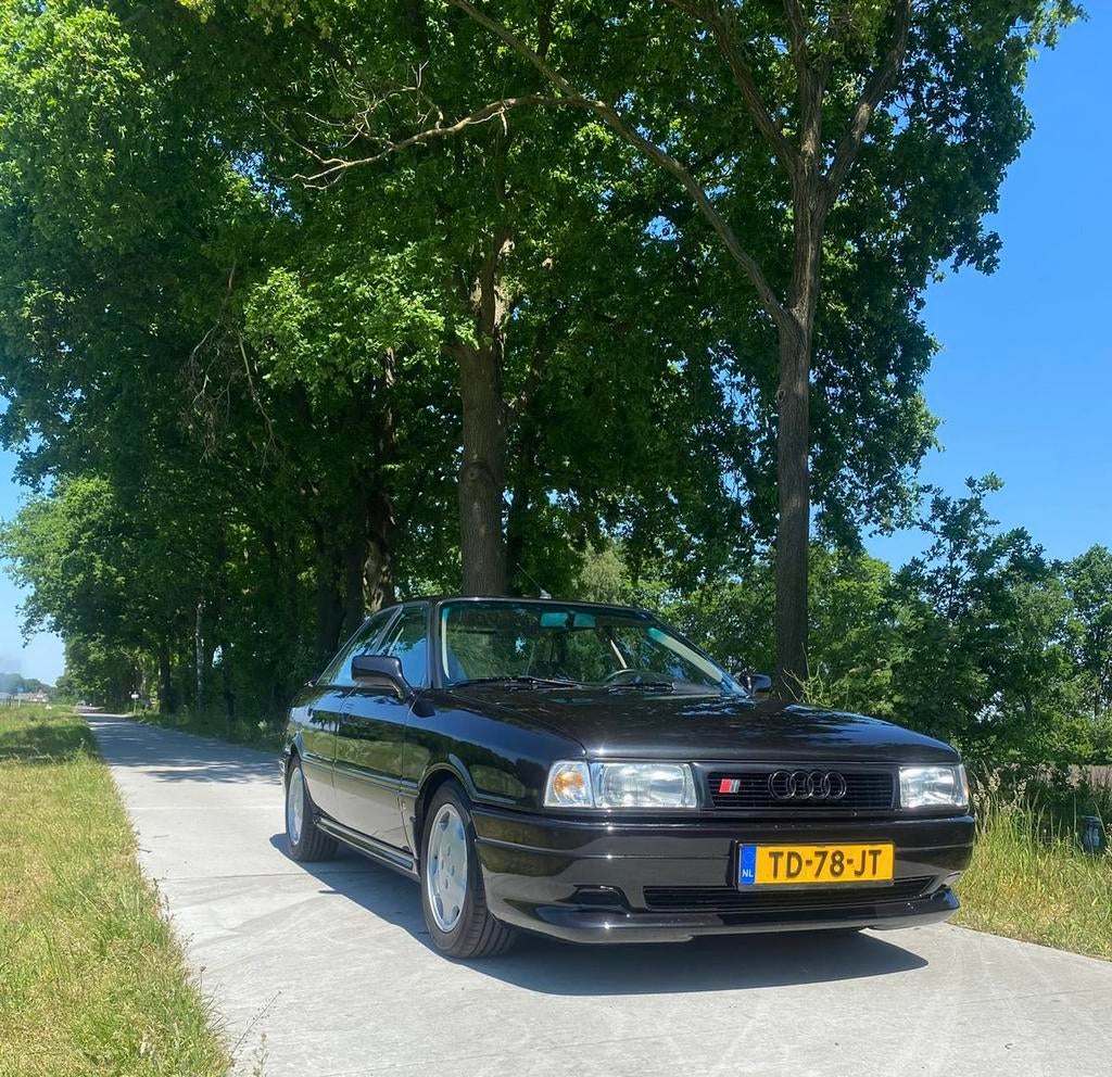 Audi 80 1.8 S K6 1988 Zwart 2e eigenaar!, Auto's, Audi, Particulier, Benzine, Sedan, Handgeschakeld, Origineel Nederlands, Zwart
