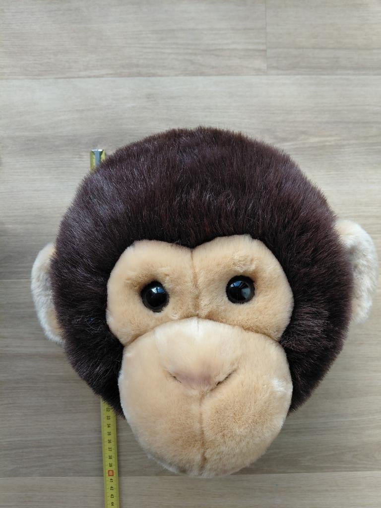 Apenkop voor aan de muur, Kinderen en Baby's, Speelgoed | Knuffels en Pluche, Ophalen, Zo goed als nieuw, Overige typen