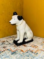 Vintage His Masters Voice Nipper beeld origineel met stempel, Ophalen of Verzenden