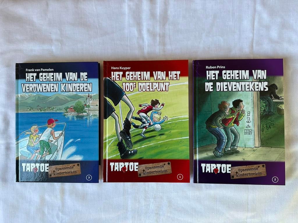 3 Taptoe kinderboeken hardcover. 3 titels: Het geheim van., Boeken, Kinderboeken | Jeugd | 10 tot 12 jaar, Ophalen of Verzenden