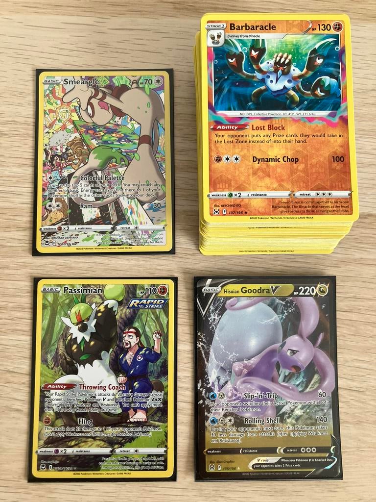 KADO TIP Set van 100 verschillende originele Pokemon kaarten, Ophalen of Verzenden, Zo goed als nieuw, Meerdere kaarten, Foil