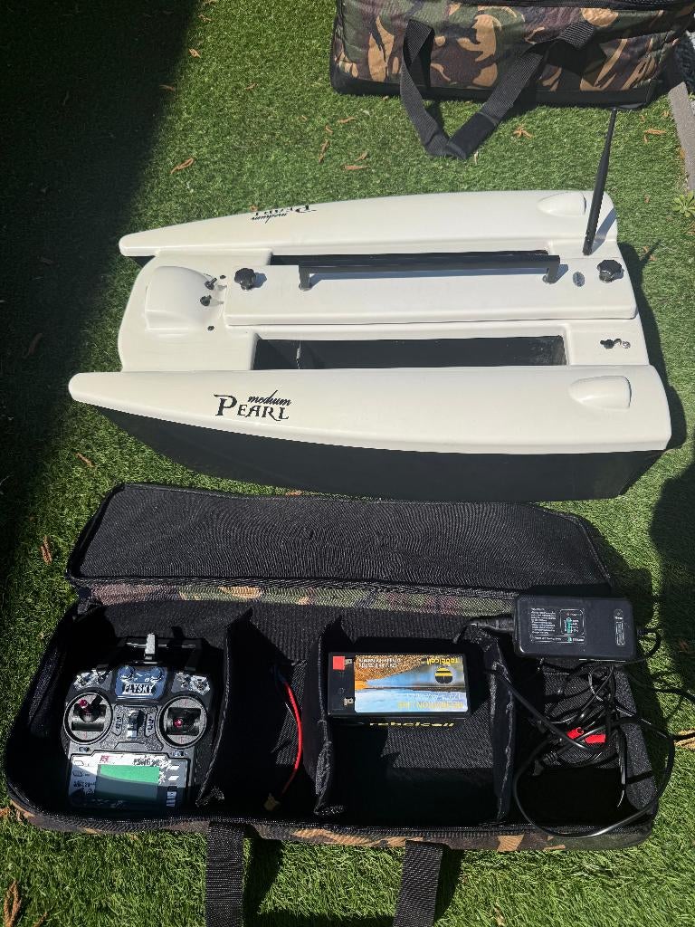 Pearl Baitboat met Dragonfly5pro, GPS, Autopilot, Mapping, Watersport en Boten, Hengelsport | Karpervissen, Ophalen of Verzenden