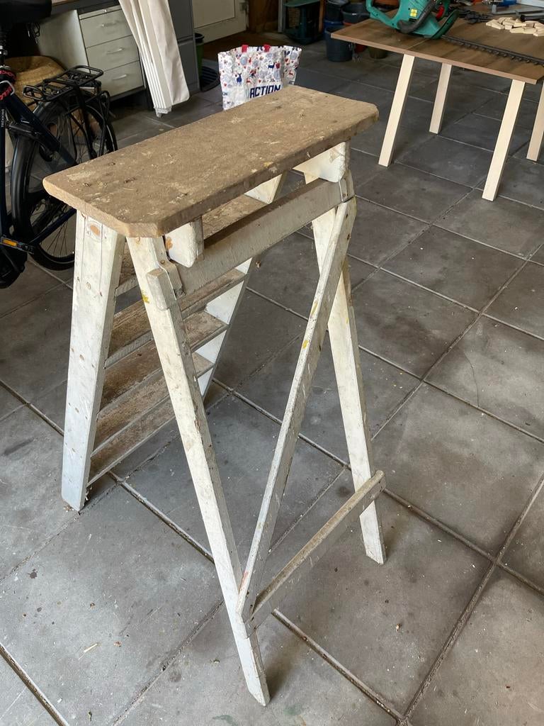 Stevige houten trap - ideaal voor klusjes, Ophalen, Gebruikt, Trap, Minder dan 2 meter