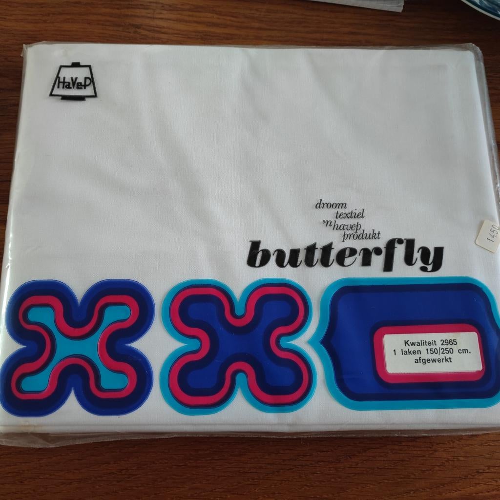 Vintage HAVEP laken 150/250 cm, Huis en Inrichting, Slaapkamer | Beddengoed, Wit, Overige typen, Ophalen of Verzenden, Nieuw