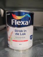 Flexa Strak in de Lak Hoogglans Wit - Binnen en Buiten, Wit, Nieuw, Ophalen of Verzenden, Lak