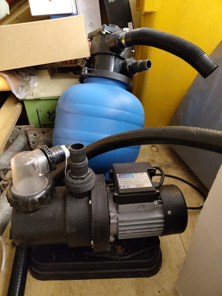 Waterland ZF-300 Zwembadpomp met zandfilter, Tuin en Terras, Zwembad-toebehoren, Ophalen, Gebruikt, Zwembadpomp