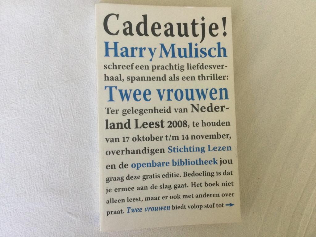 Harry Mulisch, Twee vrouwen, Ophalen of Verzenden, Zo goed als nieuw, Harry Mulisch, Nederland